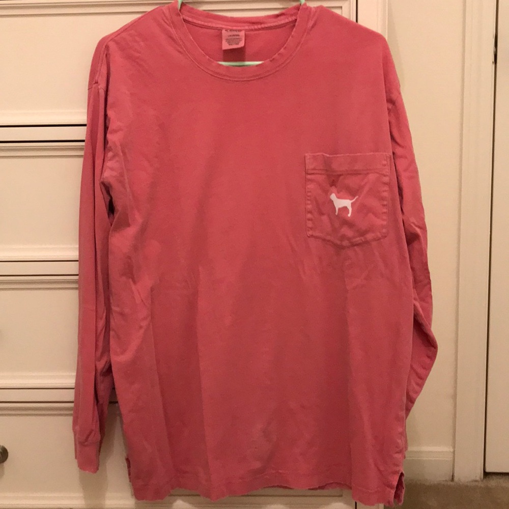 VS Pink Long Sleeved Campus Tee